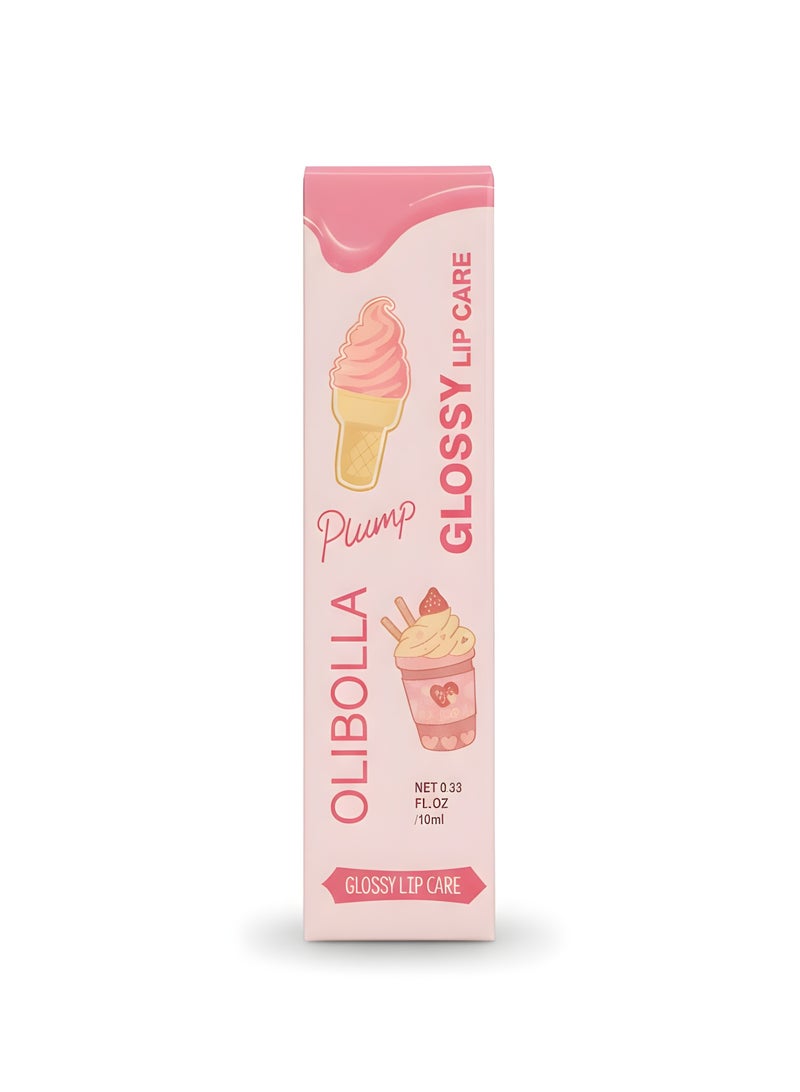 Olibolla Plump Glossy lip care 10ml - 02 Strawberry Milk - Image 1